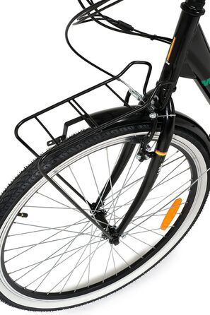 Електровелосипед i-Bike City Easy Urban для дорослих, унісекс, з педальною підтримкою, чорний, універсальний розмір