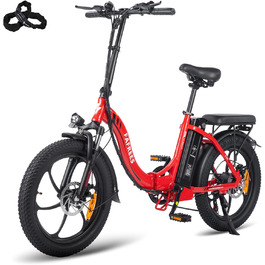 Електровелосипед Fafrees F20 250W 20'' для міста, складаний, 36V 16Ah знімний акумулятор, фетбайк для жінок і чоловіків, швидкість до 25 км/год