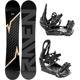 Сноуборд RAVEN Pulse 163 см + кріплення s230 Black M/L