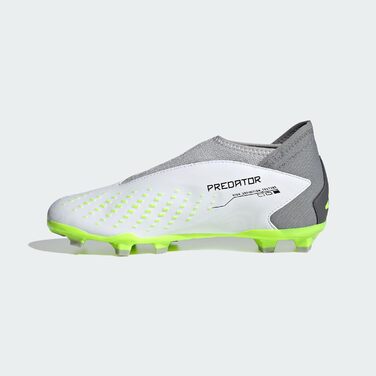 Бутси для футболу Adidas Predator Accuracy.3 Laceless Firm Ground, 38 EU, Cloud White/Core Black/Lucid Lemon