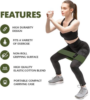 Гумові еластичні стрічки для фітнесу CFX Resistance Hip Bands (3 рівні опору) - для йоги, силових тренувань, підтримки та розігріву