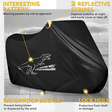 Водонепроникний чохол для велосипеда на 1/2/3 велосипеда, 210D Oxford, захист від дощу, пилу, сонця, вітру, для гірських, шосейних, електровелосипедів, розмір L (200x65x98 см)