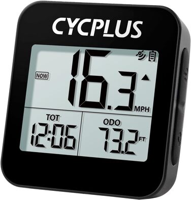 GPS велосипедний комп'ютер CYCPLUS G1, бездротовий велоспідометр, водонепроникний IPX6, лічильник кілометрів, чорний
