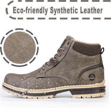 Чоловічі зимові черевики CC-Los з підкладкою, теплі, легкі, не слизькі, снігові черевики, розмір 40-48 EU, 46 EU, широкі, сірі 32