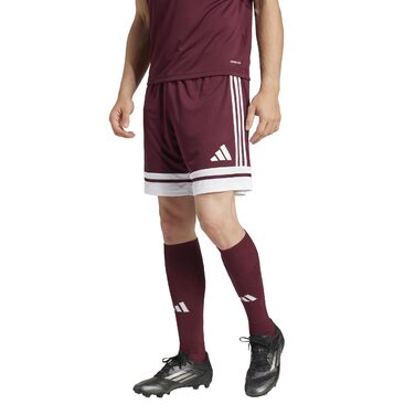 Спортивні чоловічі шорти adidas Squadra 25 (колір: бордовий/білий, розмір 56)
