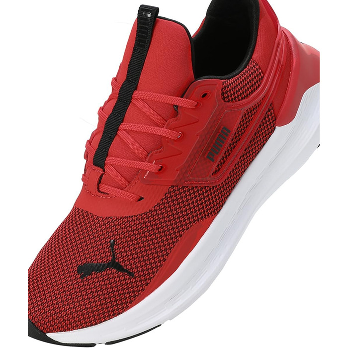 Чоловічі кросівки PUMA Enzo Mesh для фітнесу та активного відпочинку, 44 EU, червоно-чорно-білі