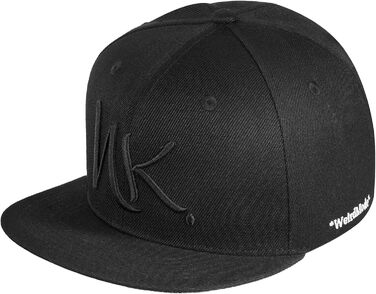 Кепка-снапбек Nebelkind унісекс з прямим козирком, регульована базакап у стилі стрітвір, ретро (Чорний з синім)