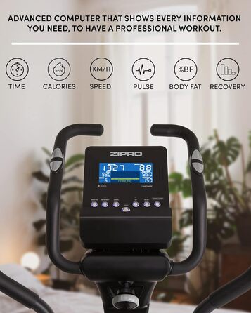 Zipro Crosstrainer Dunk: еліптичний тренажер для дому, до 150 кг, 16 рівнів опору