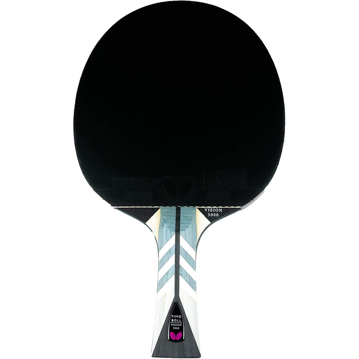 Ракета Butterfly Timo Boll Vision 3000 для настільного тенісу, професійна ракетка для просунутих гравців, ITTF сертифікований гумовий шар Wakaba, ручка конкавна