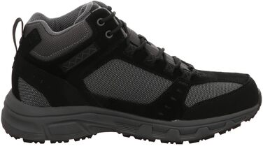Чоловічі черевики Skechers Oak Canyon Ironhide, 43 EU, чорний замш, сітка, шкіра, сірий декор