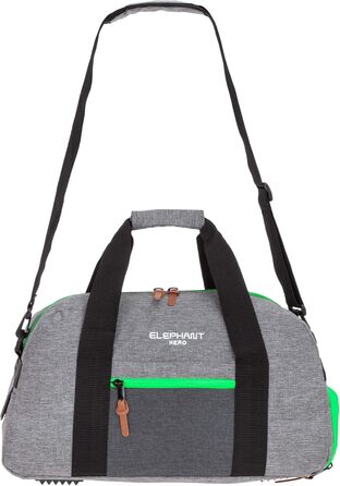 Спортивна сумка Elephant Hero Signature з відділенням для взуття, для хлопців, дівчат, жінок і чоловіків, сіро-зелена