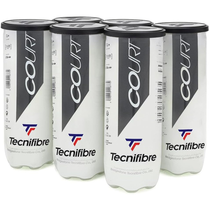 Тенісні м'ячі Tecnifibre Court, жовті, для дорослих, унісекс