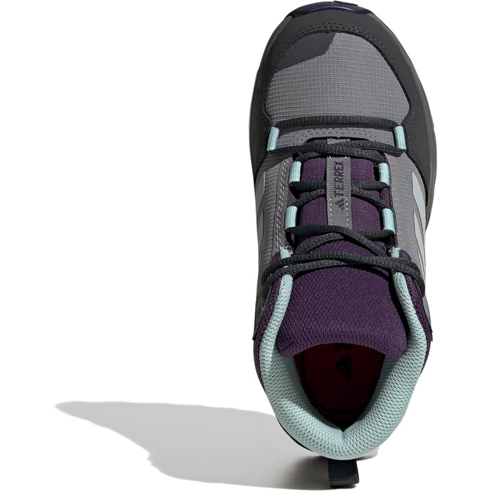 Дитячі трекінгові черевики Adidas Terrex AX4R MID RAIN.RDY (29 EU, сірий/сірий/блакитний)