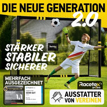 Ворота для футболу в сад для дітей та дорослих з антикорозійним покриттям. Ворота для дітей з анкерами для оптимальної фіксації. Футбольні ворота з м'якою оббивкою 300x200 см