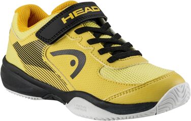 Дитячі тенісні кросівки Head Kinder Sprint Velcro 3.0 для дітей, 32 EU, чорний, банан