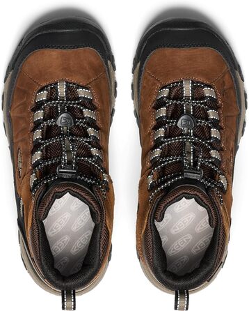 KEEN Targhee 4 Mid - водонепроникні трекінгові черевики для дітей, EU 35, Bison Brindle