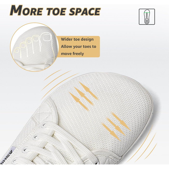 ASHION Легкі та широкі кросівки для ходьби та трейлу (38 EU)