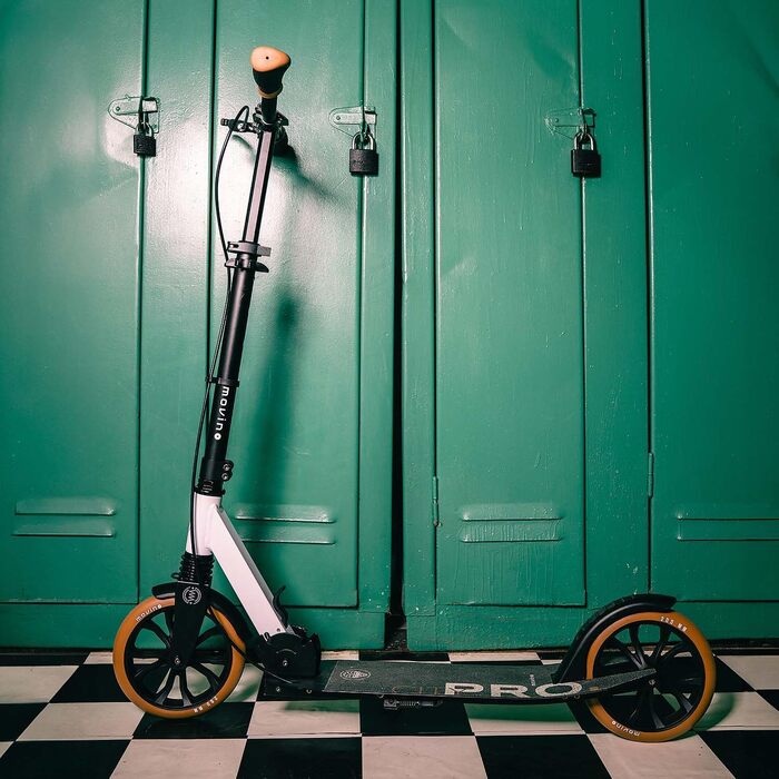 Самокат Movino Roller City Pro складаний для дорослих і підлітків, до 100 кг, регульований, міцна конструкція, підшипники ABEC7