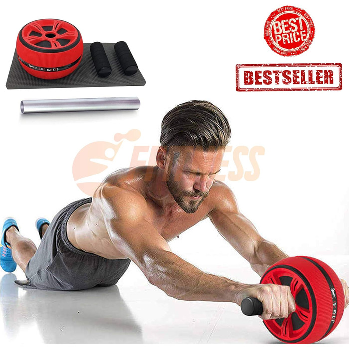 Аб ролер Fitness AB ROLLER для чоловіків: тренажер для пресу, рук, спини та плечей | Домашні тренування для зміцнення м'язів