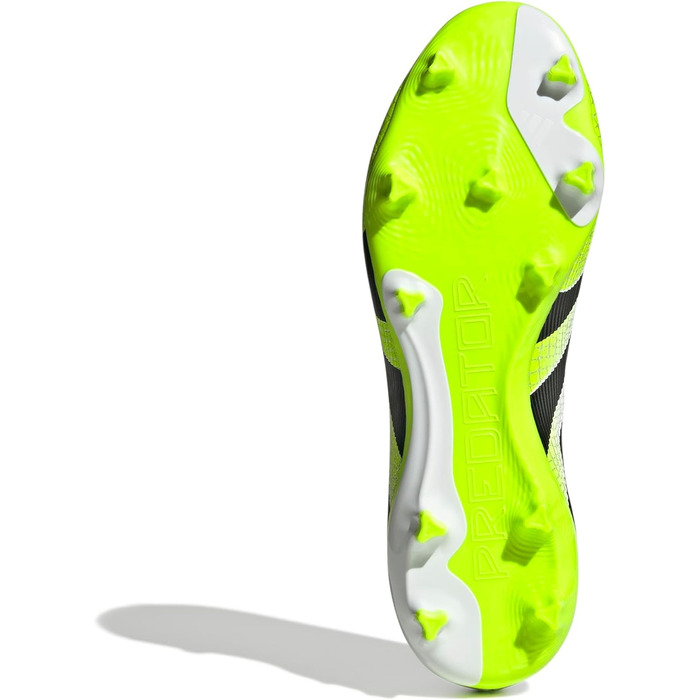 Футбольні бутси adidas Predator League Laceless для твердого/багатоповерххового поля, 40 EU, Cloud White/Core Black/Lucid Lemon