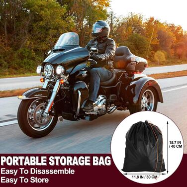 Водонепроникний чохол для триколісного мотоцикла Trike-274x149x149 см, 420D Oxford