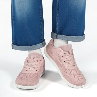 Кросівки для бігу Barfußschuhe: чоловічі та жіночі, зручні, дихаючі, з широкою передньою частиною, підошва не слизька (39 EU, Рожевий)