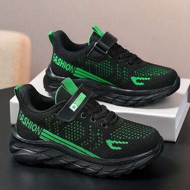 Дитячі кросівки для дівчаток та хлопчиків: легкі, зручні, дихаючі, для занять спортом та відпочинку, чорного кольору, розмір EU 28