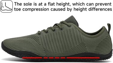 Geweo Взуття для пішохідних прогулянок (Barfuss Schuhe) для жінок та чоловіків: легкі, дихаючі, з широкою передньою частиною та Zero-Drop підошвою, розмір 37-47