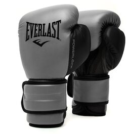 Боксерські рукавички Everlast Powerlock 2R для тренувань, спарингу та груші, 14oz, колір вугільний (Charcoal)