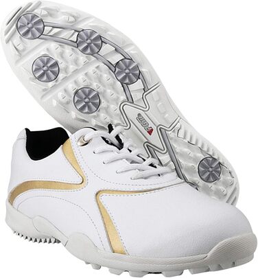 Водонепроникні гольф-туфлі PGM для жінок (36 EU, золоті)