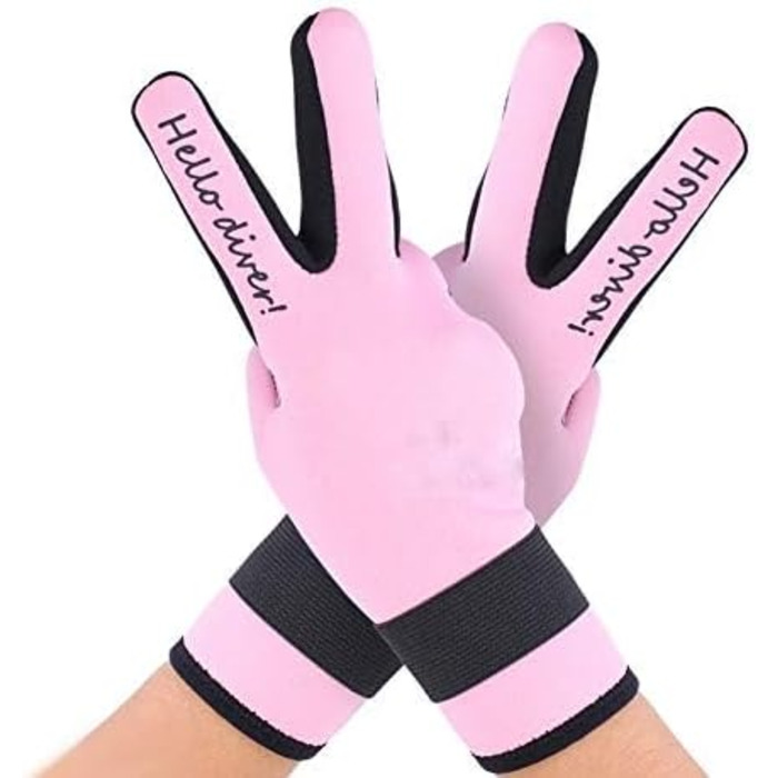 Рукавички для дайвінгу VGEBY1, 2 мм, неопренові, 5 пальців, для водного спорту, дорослі (Рожевий, S)