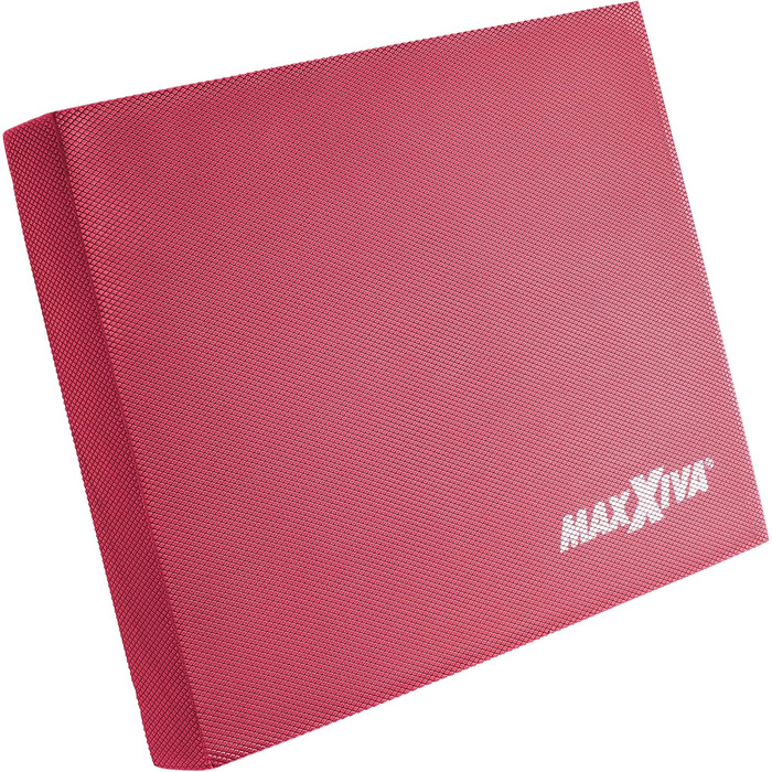 Балансувальний килимок MAXXIVA 50x40x6 см для фітнесу, йоги, пілатесу, реабілітації, червоний