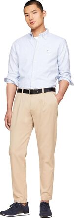 Кросівки Tommy Hilfiger чоловічі Runner Iconic з шкіри та замші, блакитний, 46 EU