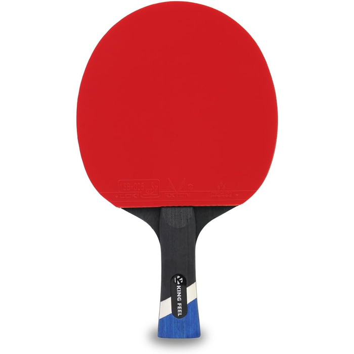 Професійна ракетка для настільного тенісу з вуглецевого волокна, 7-шаровий клинок, преміум-гума ITTF, червона