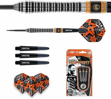 Професійний набір дартс WINMAU Danny Noppert Signature Edition 2.0, вольфрамові дротики 21 г з оперенням та стрижнями