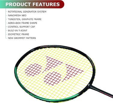 Бадмінтонна ракетка YONEX Astrox 38S, смарагдова