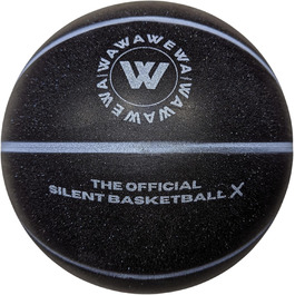Безшумний баскетбольний м'яч WAWAWEWA Silent Basketball X, розмір 7, 74,9 см, з рифленої безповітряної піни для тихого дриблінгу та тренувань у приміщенні