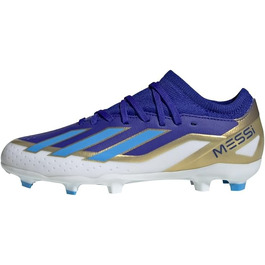 Дитячі футбольні бутси adidas X Crazyfast Messi League для твердого поля, 35 EU, кольори: Lucid Blue, Blue Burst, Cloud White