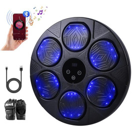 Музичний бокс-автомат настінний з LED, 9 режимами швидкості, Bluetooth, тренажер для боксу для дітей і дорослих, домашній фітнес