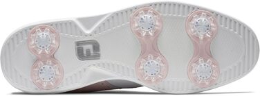 Жіночі гольф-туфлі FootJoy Tradition, білий, темно-синій, фіолетовий (41.5 EU, світло-сірий, рожевий)