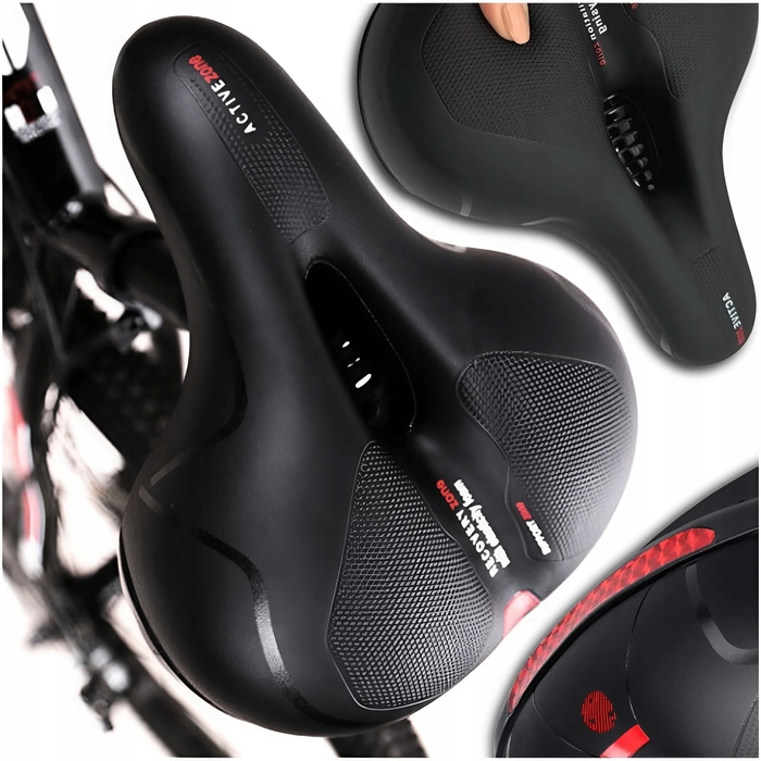 Велосипедне сідло Edibazzar: комфортне пінопластове з вентиляцією, 200 мм