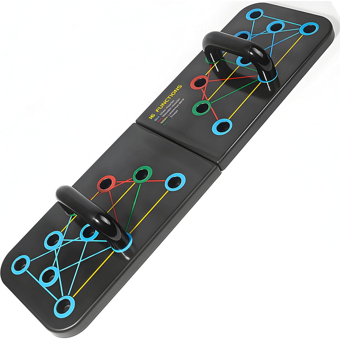Дошка для віджимань Retoo Push up Board 13 в 1, складана та портативна, з 2 ручками для віджимань, неслизька дошка для тренування грудей для чоловіків/жінок, обладнання для домашніх тренувань