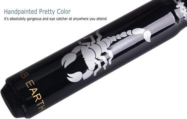 Набір для більярду AB Earth Pool-Queue-Stick з ергономічним дизайном, 13 мм, 147.3 см, з кейсом з берези