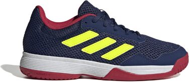 Дитячі тенісні кросівки adidas Gamespec Kids, синьо-лимонного кольору, розмір 33 EU
