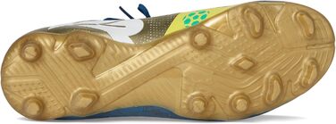 Дитячі футбольні бутси PUMA Future Match FG/AG Jr - для гри на траві та штучному покритті (33 EU, синій, жовтий)