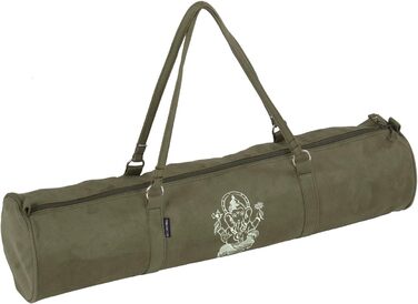 Сумка для йоги Yogistar Yogibag Style, велюр, 69 см, оливкова, Art Collection, на блискавці