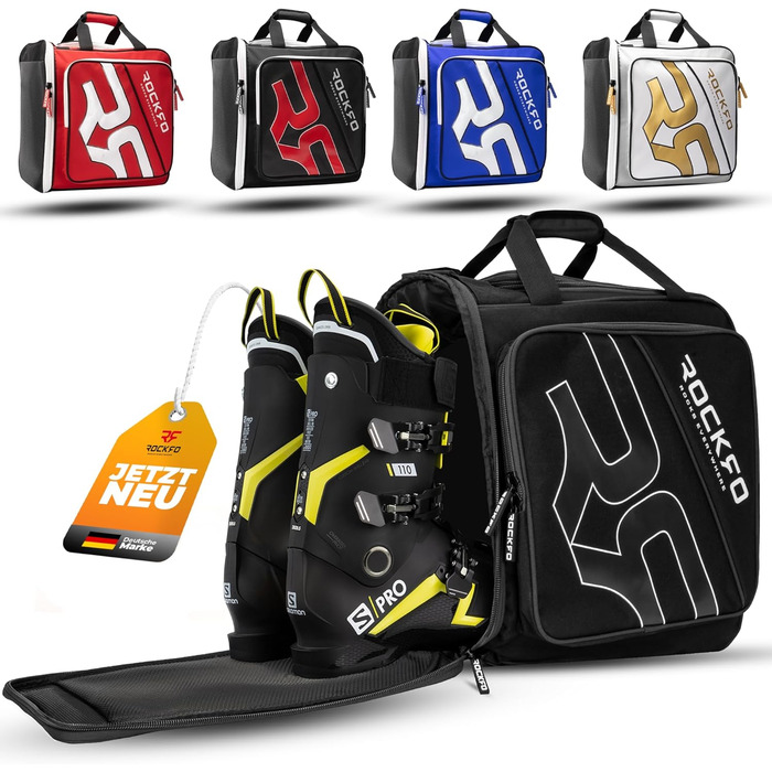 Чорний/сірий рюкзак для гірськолижного спорядження 49L з відділенням для шолома