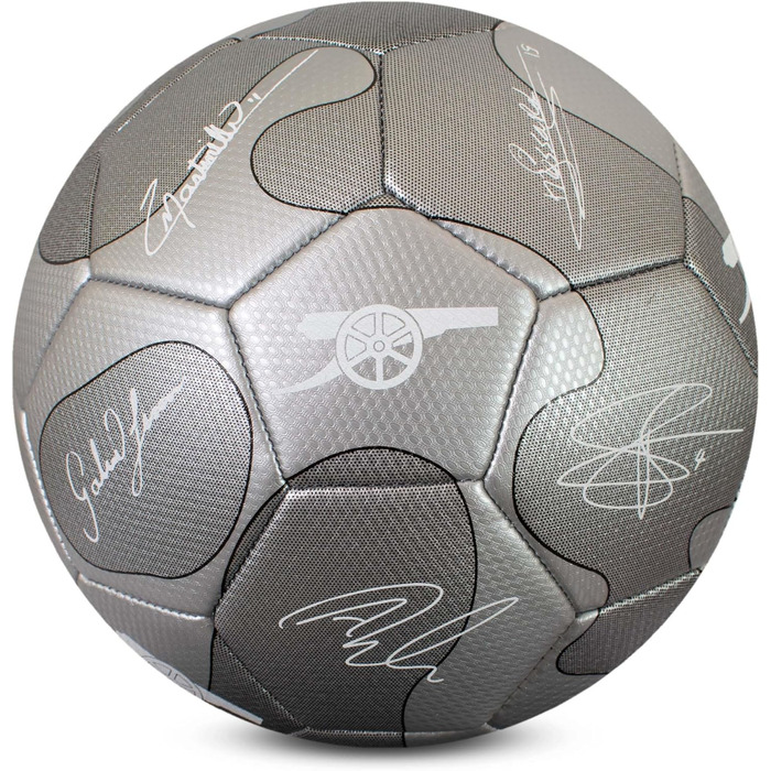 Офіційний футбольний м'яч Arsenal F.C. Silver Camo, розмір 5, для тренувань і матчів, колекційний, для дітей і дорослих