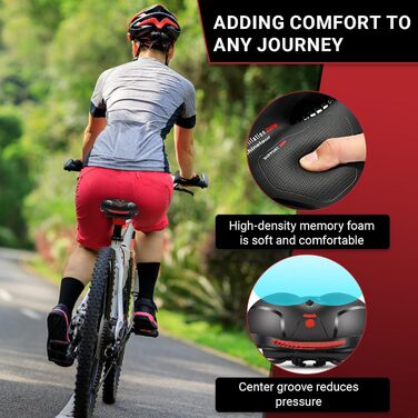 Зручний велосипедний сідло Dellyy для жінок та чоловіків: Trekking, E-Bike, MTB, шосе, Citybike