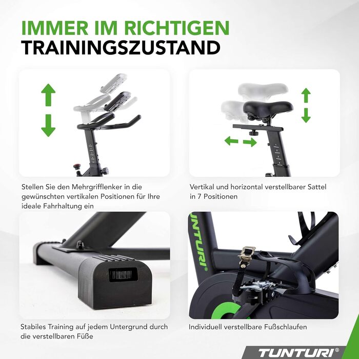 Велотренажер Tunturi Cardio Fit S20 Sprinter - З низьким порогом входу, Bluetooth, ручне регулювання опору